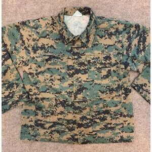 Rothco BDU Shirt Boys XL Long Sleeve Woodland Digital Camo Military Uniform Top